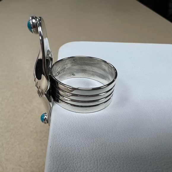 💎Host Pick💎 R. Monte Navajo Turquoise & Sterling Silver Ring - Picture 9 of 10